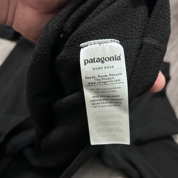 Patagonia Men's Medium Black Micro D Fleece Pullover 1/4 Zip STY26176FA19 - Picture 6 of 9